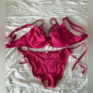 Pour Moi Fuchsia Bikini Set